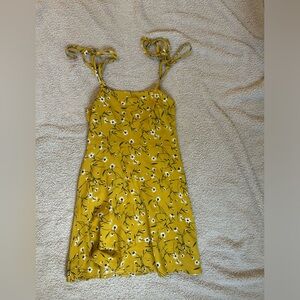 Yellow floral dress